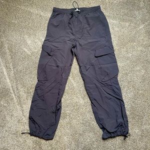 Garage- parachute pants, dark gray- size small